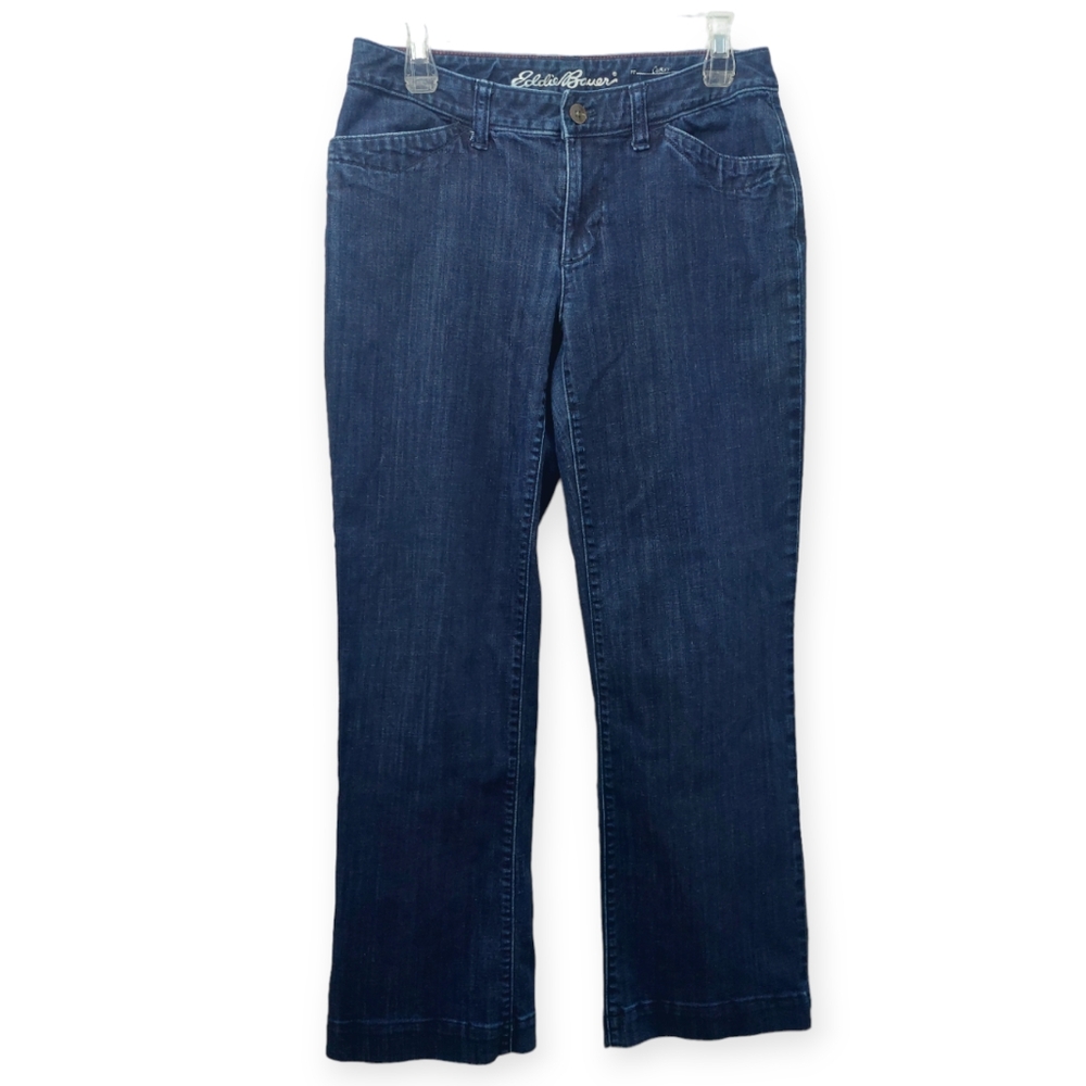 Eddie Bauer Women's Size 8 Jeans Pants Curvy Fit Trouser Denim Blue